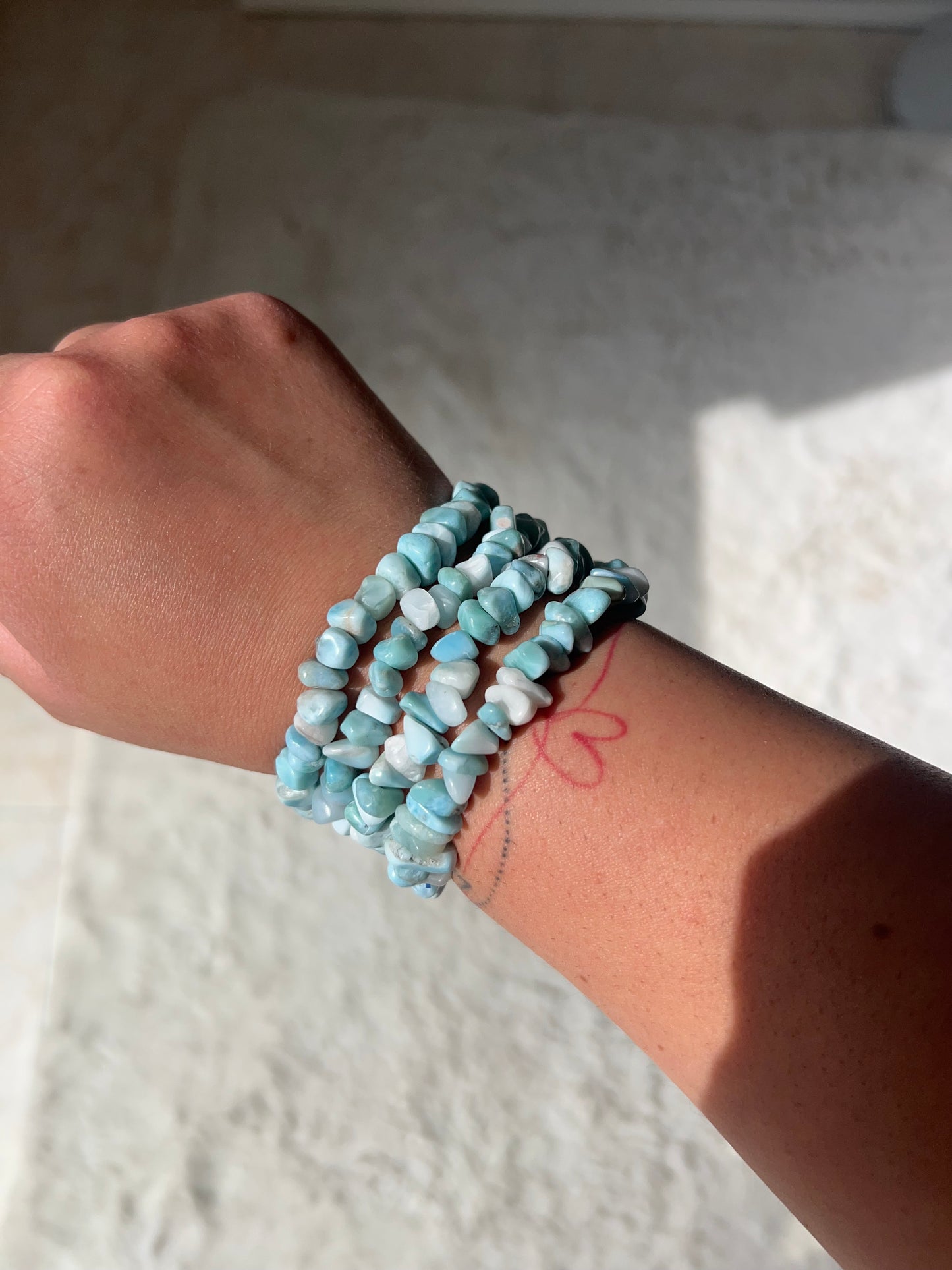 Bracciale chips in Larimar🐬