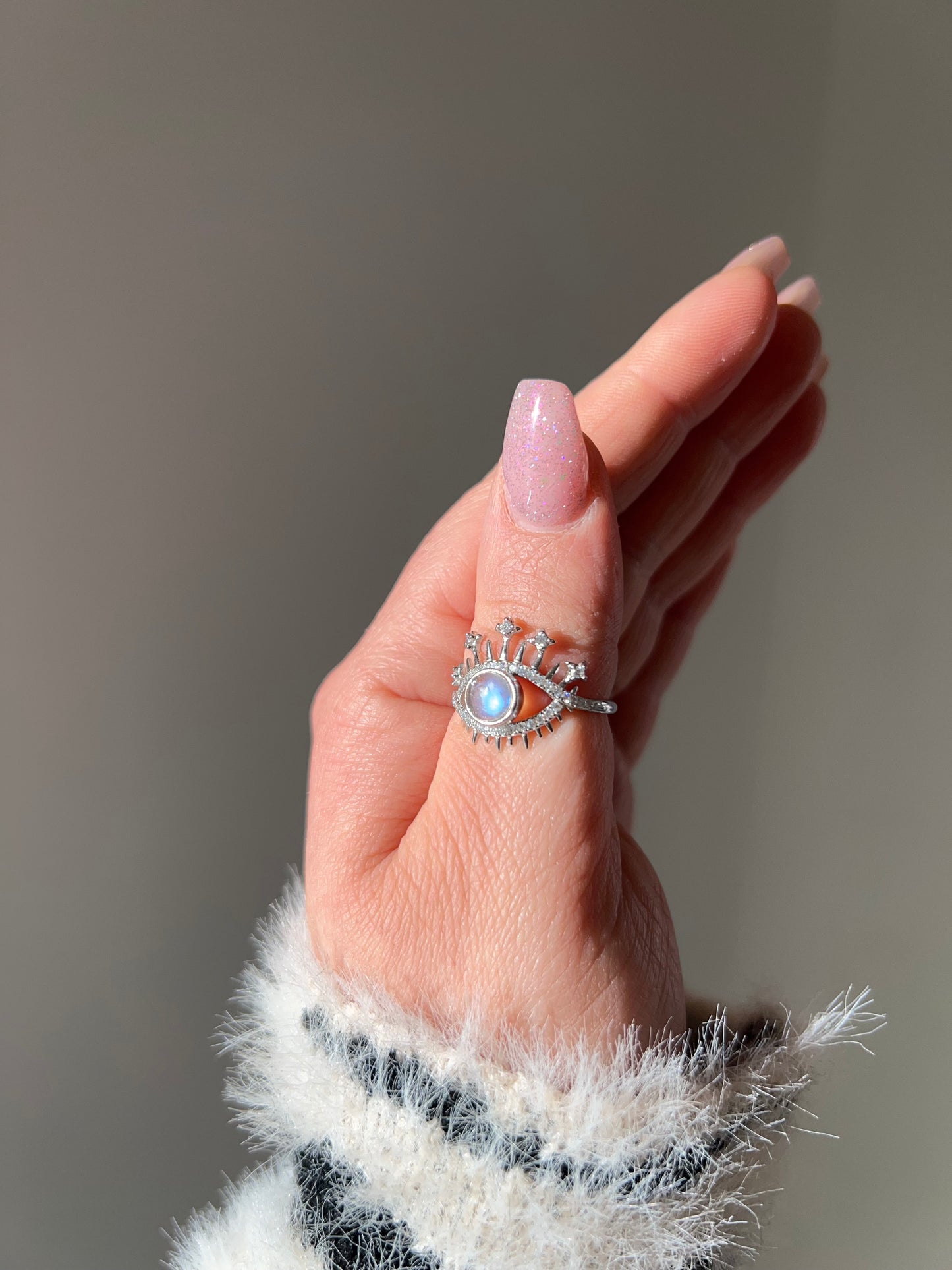 Anello Occhio Labradorite✨(argento 925)