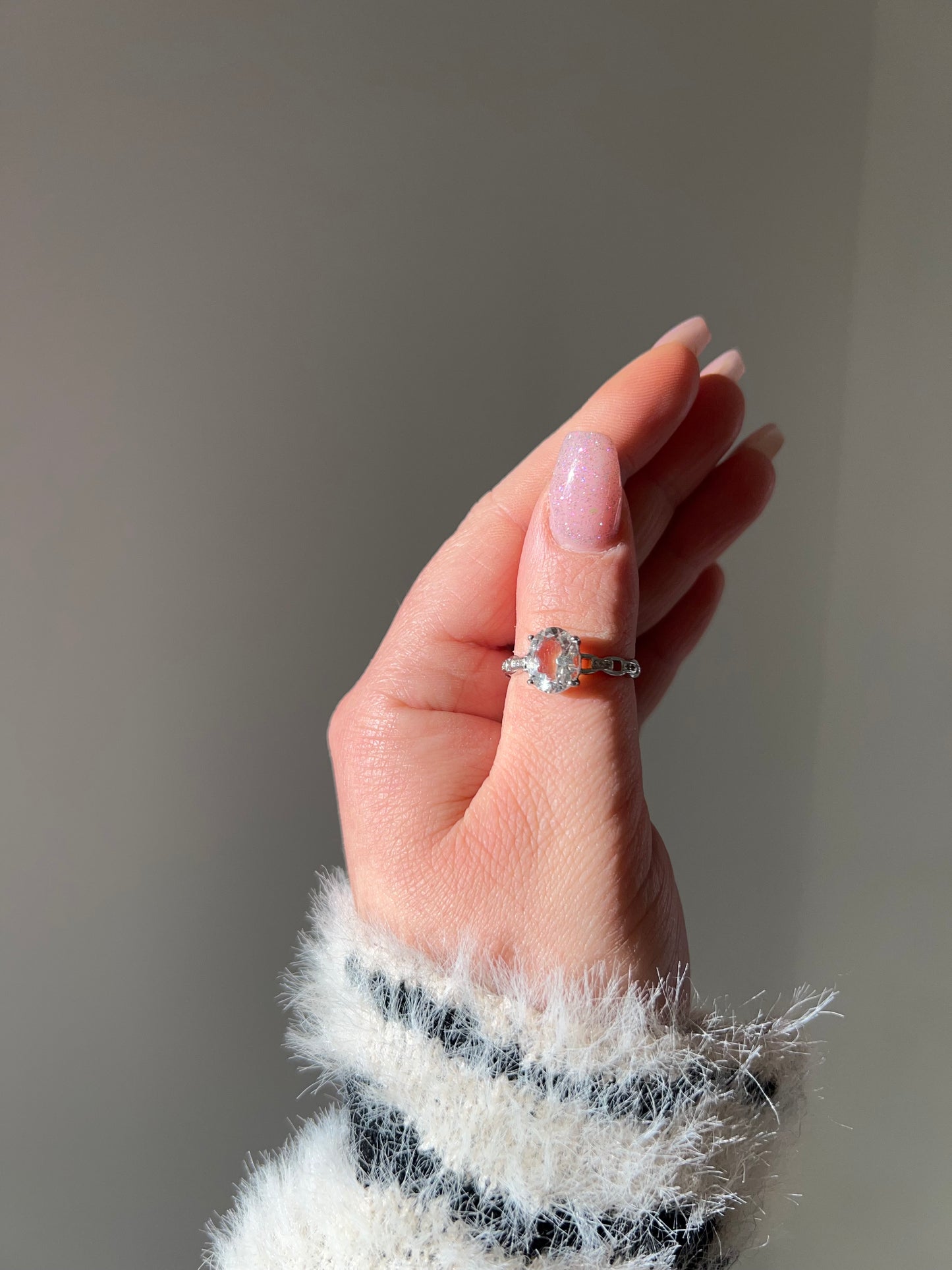 Anello con Quarzo Ialino🤍(argento 925)