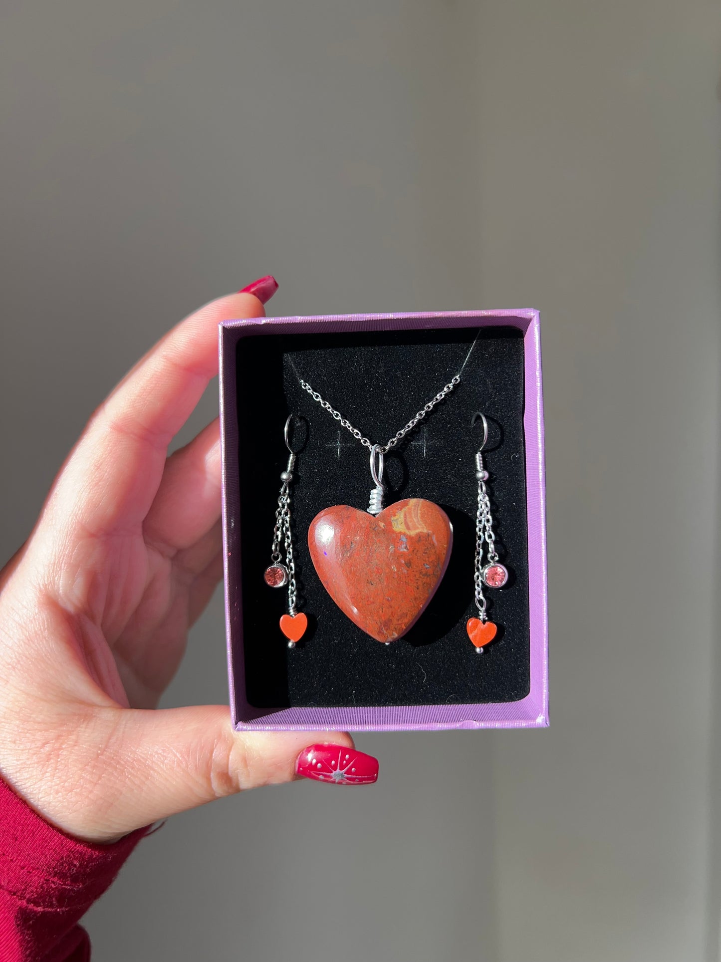 Set “Amore” in Diaspro rosso🌹2