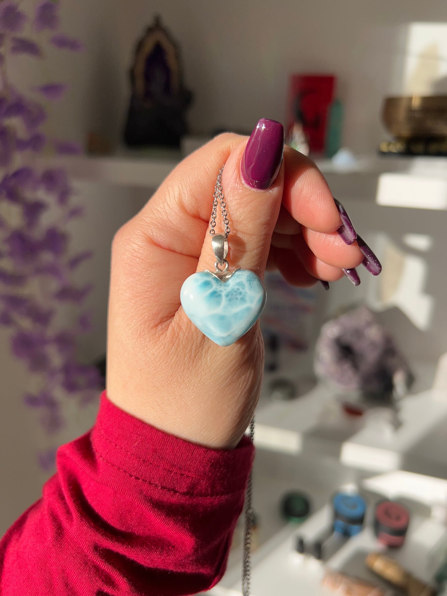 Collana in Larimar 13🌊(argento 925)