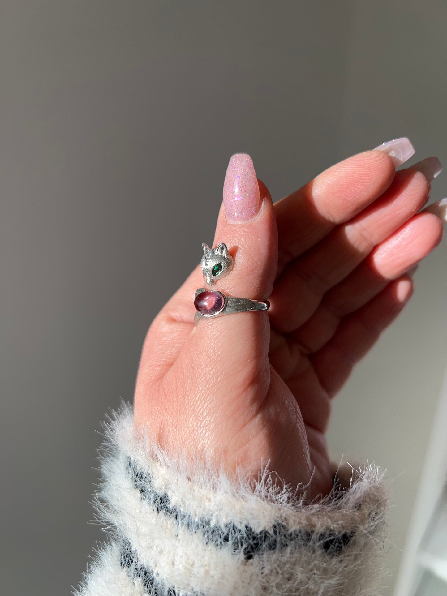Anello Volpe con Ametista💜🦊(argento 925)