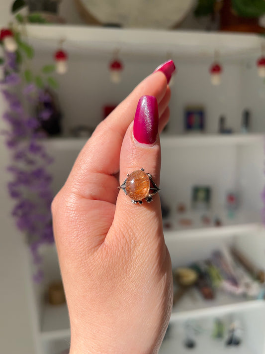 Anello in Quarzo rutilato 2✨(argento 925)