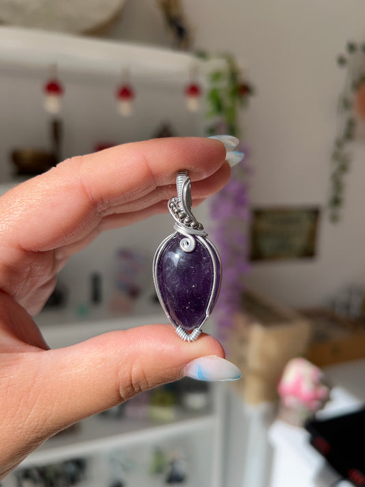 Collana in Ametista scura💜