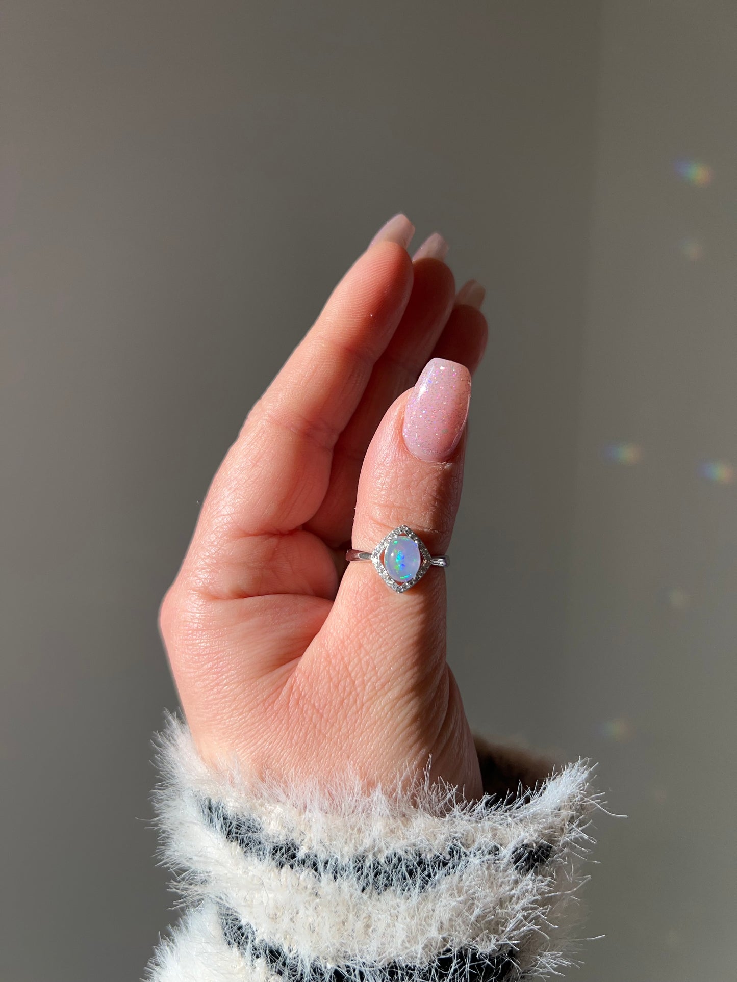 Anello in Opale 2✨(argento 925)