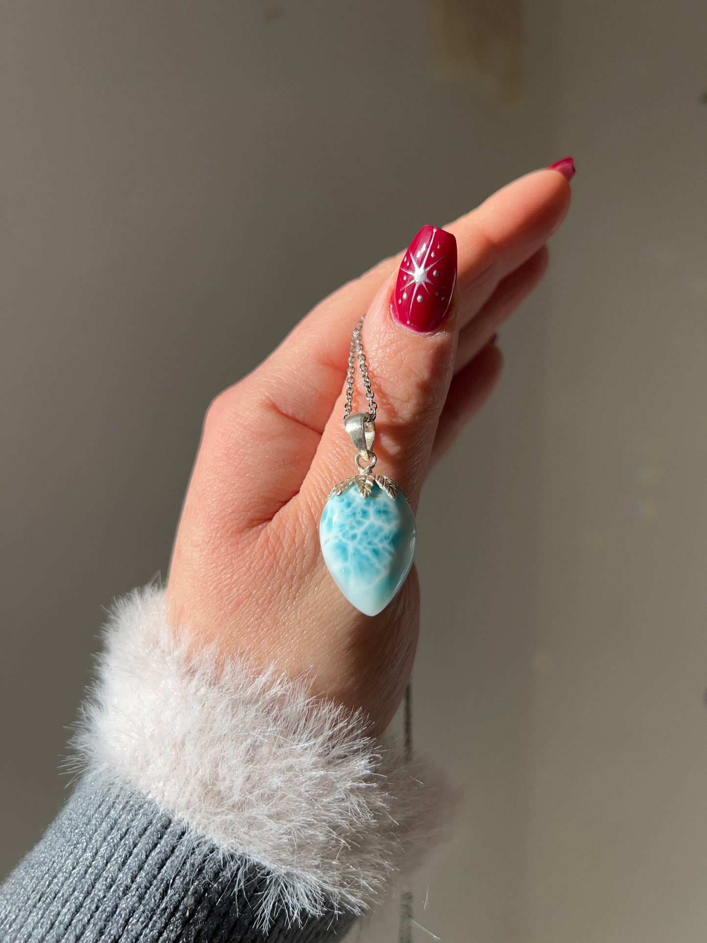 Collana in Larimar 13🌊(argento 925)