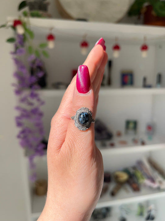 Anello in Pietersite 1 (argento 925)