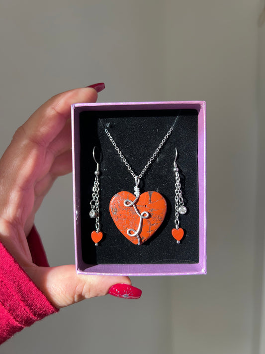 Set “Amore” in Diaspro rosso🌹1