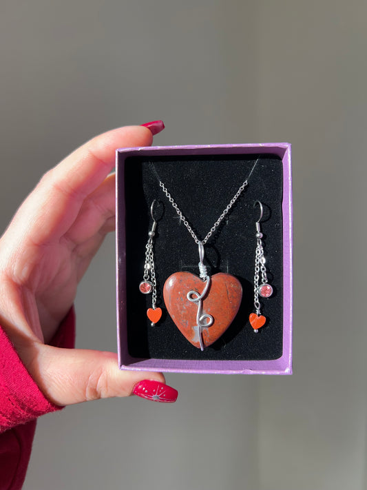 Set “Amore” in Diaspro rosso🌹2