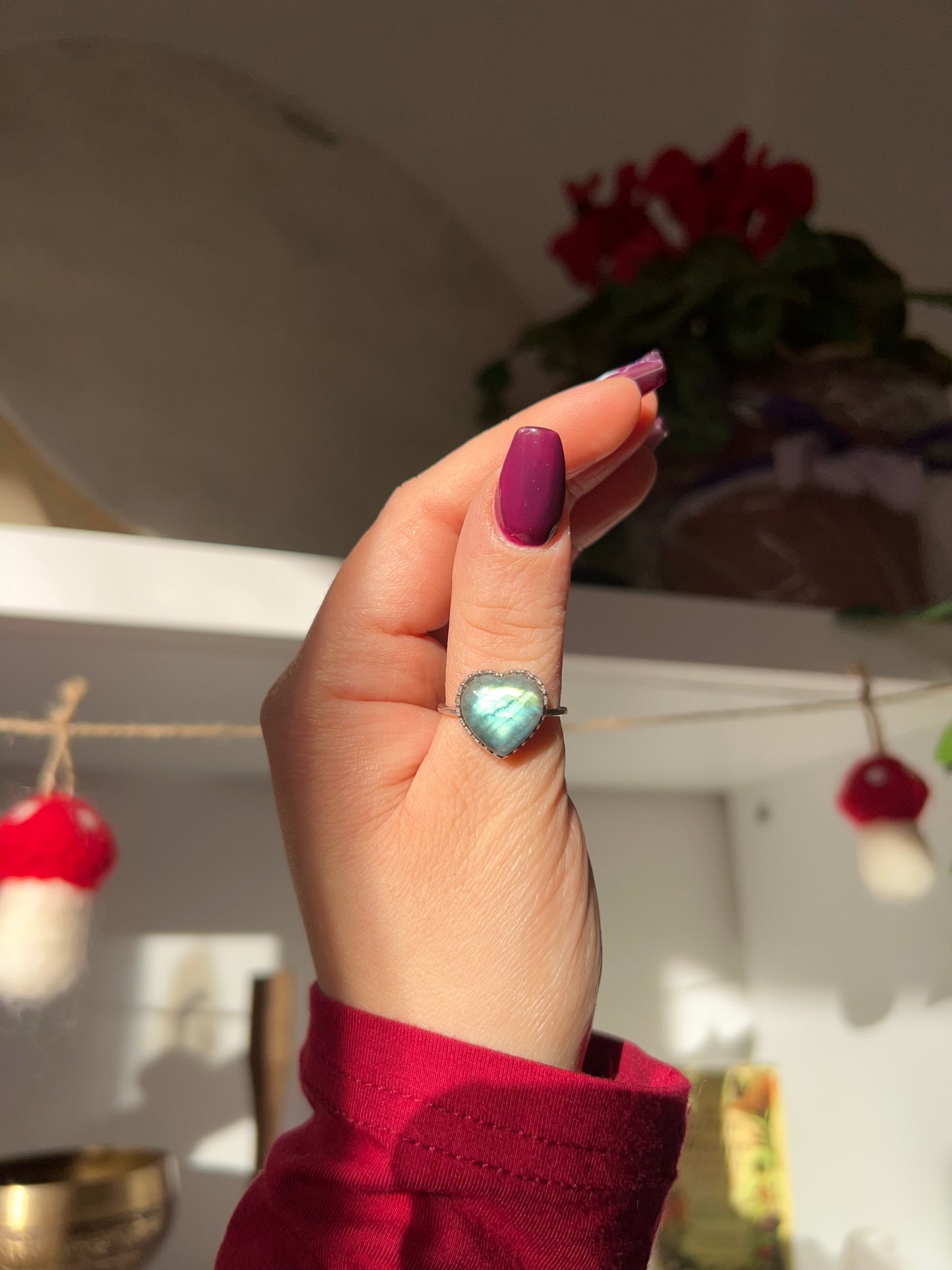 Anello in Labradorite (argento 925)🦋