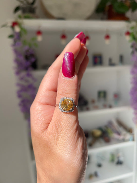 Anello in Quarzo Citrino✨(argento 925)