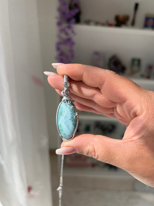 Collana in Larimar 9🐬