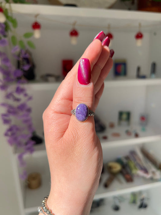 Anello in Charoite 1💜(argento 925)