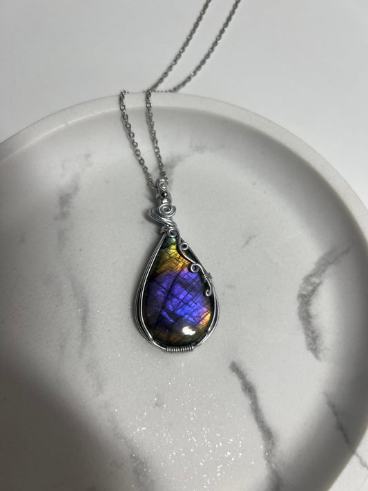Collana in Labradorite
