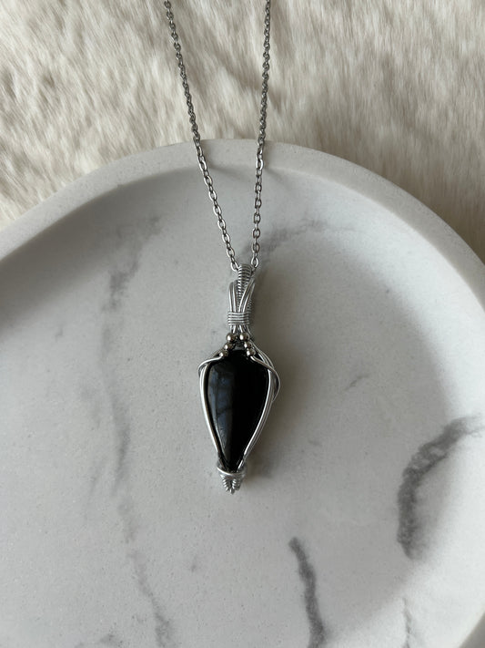 Collana in Tormalina nera