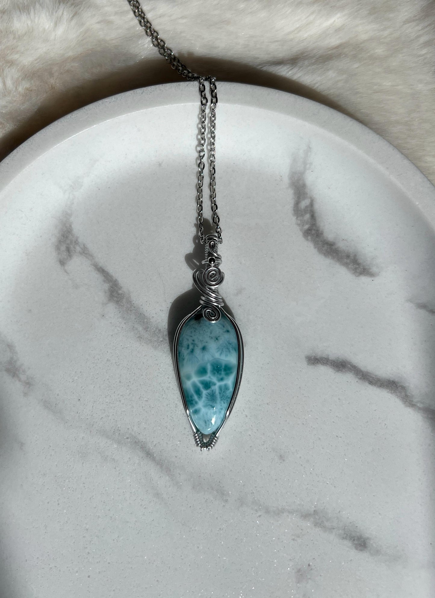 Collana in Larimar