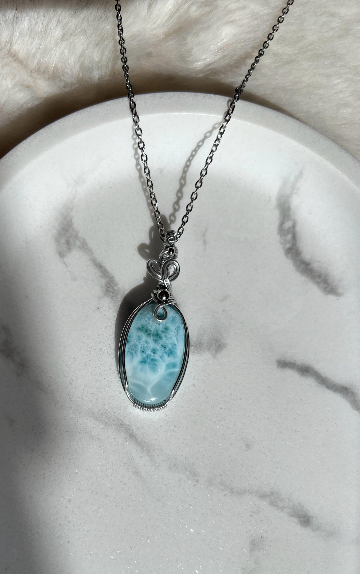 Collana in Larimar