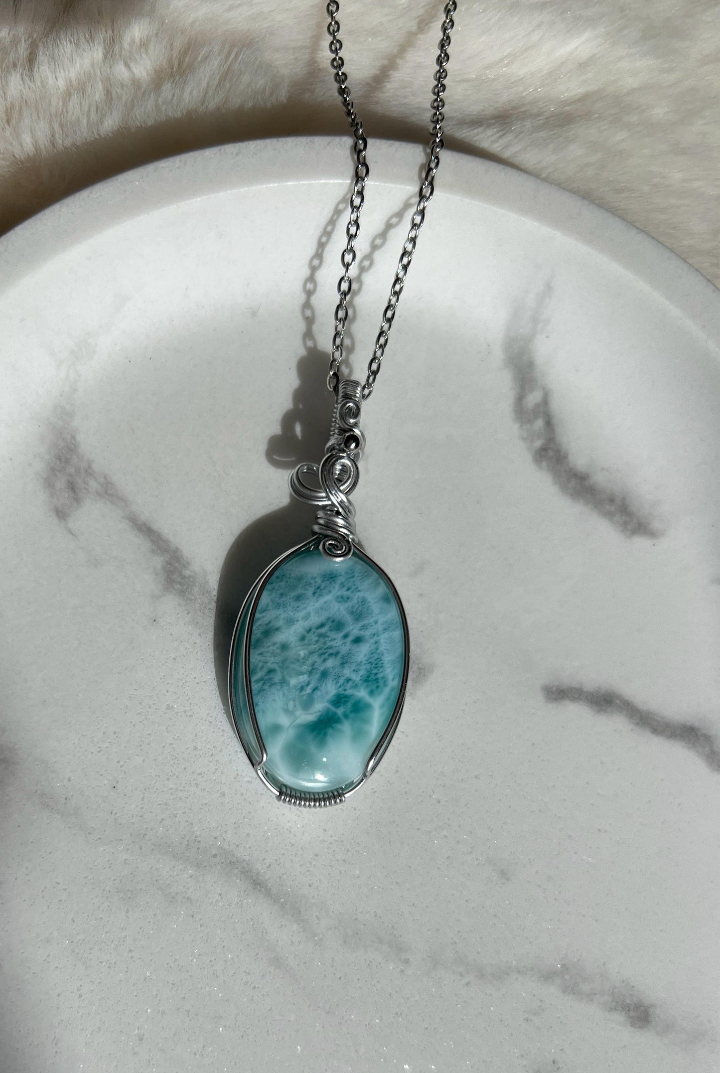Collana in Larimar