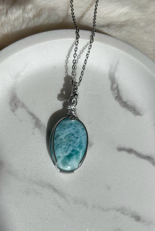 Collana in Larimar